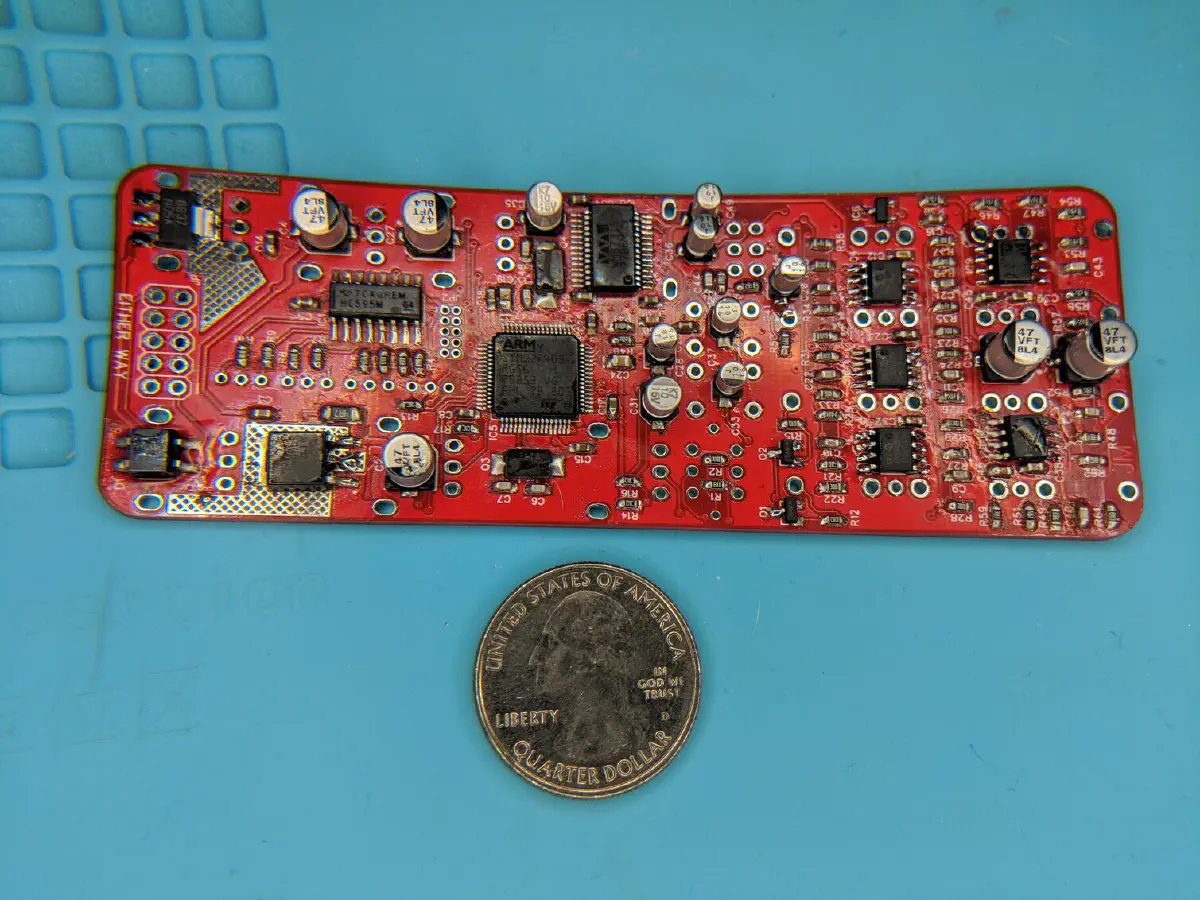 A work in progress uBurst rear side PCB